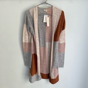 Mystree Colorblock Cardigan (NWT)